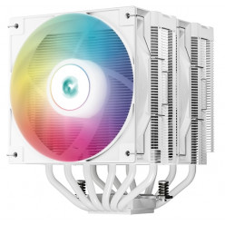 DEEPCOOL Cooler -AG620 DIGITAL WH ARGB-, Intel Socket LGA1851/1700/1200/115x & AMD AM5/AM4, up to 260W, Dual-Tower, 2x ARGB PWM fans:120x120x25mm, 300~1950 RPM±10%, <29.4 dB(A), 67.88 CFM, 4-pin PWM, Hydro Bearing, 6x 6mm Cooper heatpipes, low-profile Sta